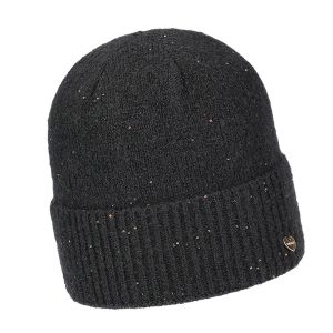 FASHION | Winterliche Strickm�tze mit Umschlag und Glanzeffekt