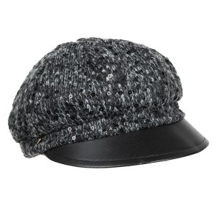 FASHION | Damenm�tze aus Wollmischung und Pailletten