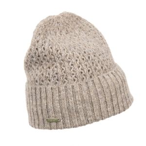 SEEBERGER | Damen Beanie mit Ajour Strick und breitem Umschlag