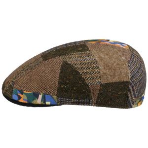 STETSON | Herrenm�tze Flatcap Patchwork sechsteilig