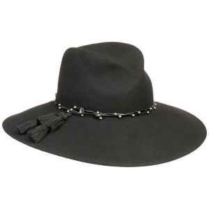 MAYSER | Eleganter Damenhut mit Troddeln und Schmuckdetails