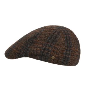 HUTTER | 6teilige Flatcap Flache M�tze f�r Herren 100% Schurwolle