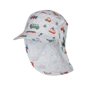 STERNTALER | Jungen Schirmm�tze mit Fahrzeug Print und Nackenschutz
