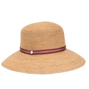 BORSALINO | Damenhut aus geh�kelter Raffia mit breiter Krempe