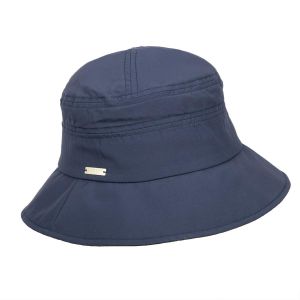 SEEBERGER | Damen wasserabweisende Cloche mit versetzter Krempe