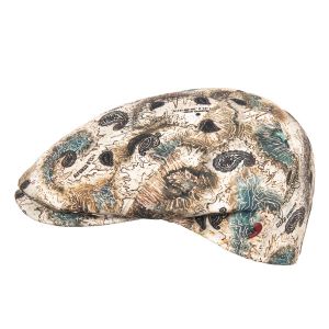 ALFONSO D�ESTE | Herren Leinen Flatcap 6Panel