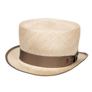 ALFONSO D�ESTE | Strohzylinder Unisex mit Ripsbandgarnitur