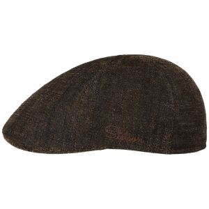 STETSON | 6 Panel Texas Samt Flatcap im Vintage Bowling Stil