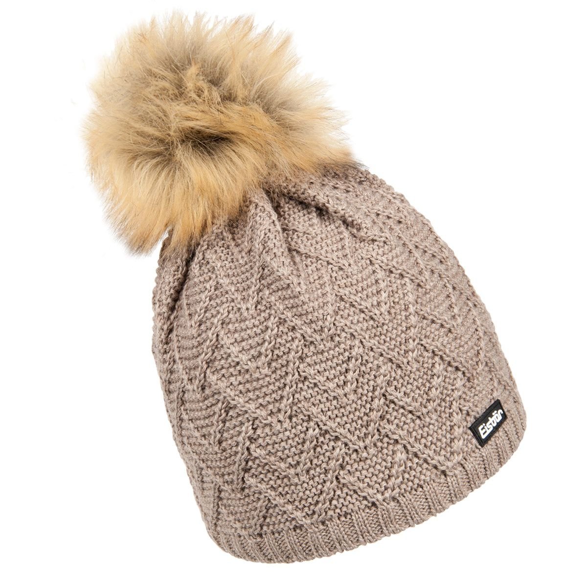 Eisbär Isabella Lux Crystal - Cappello Donna In Misto Merino Con Cristalli E Pompon