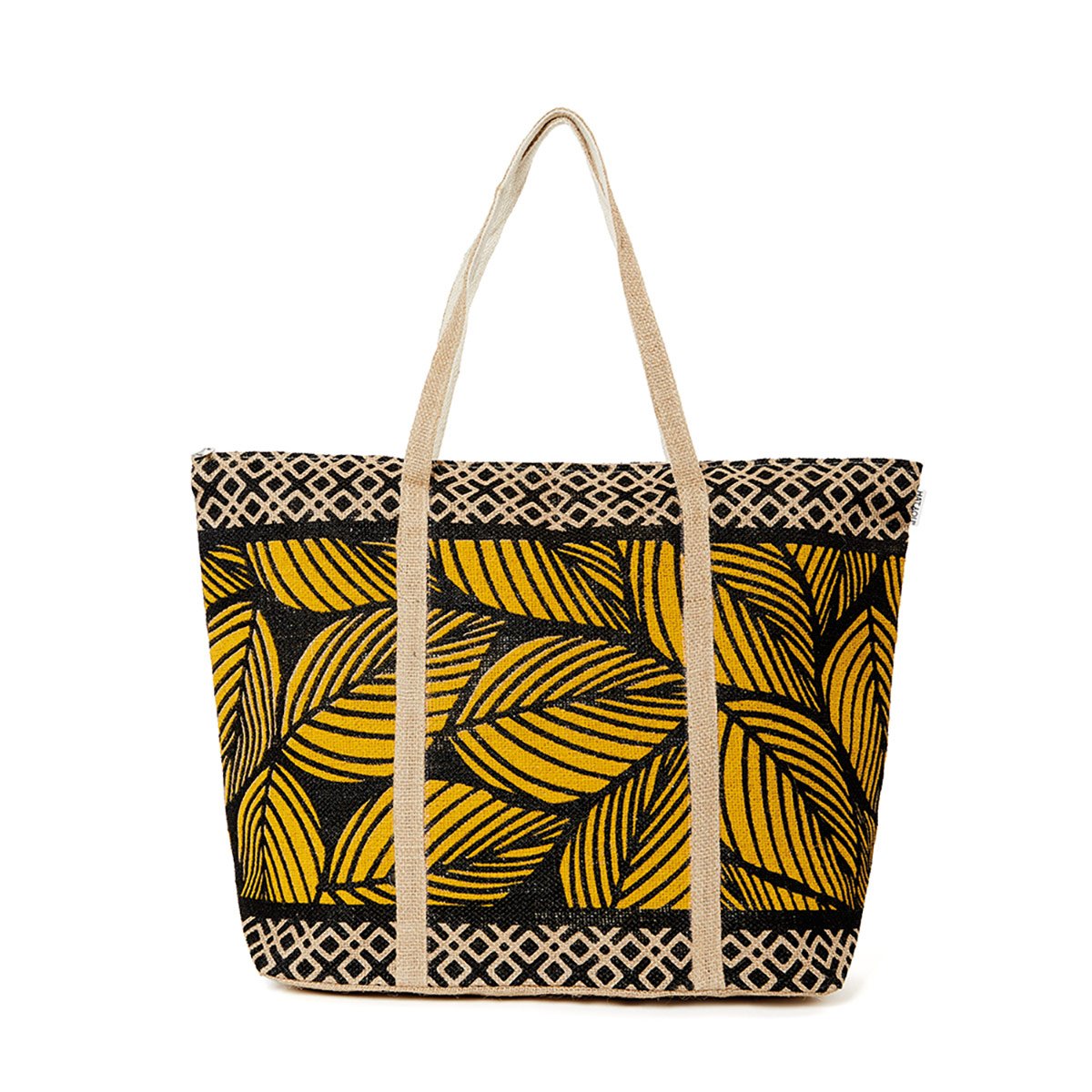 Aqua Di Mare Damen Strandtasche – Weiß Mit Hibiskus-Muster, Inkl. Clutch